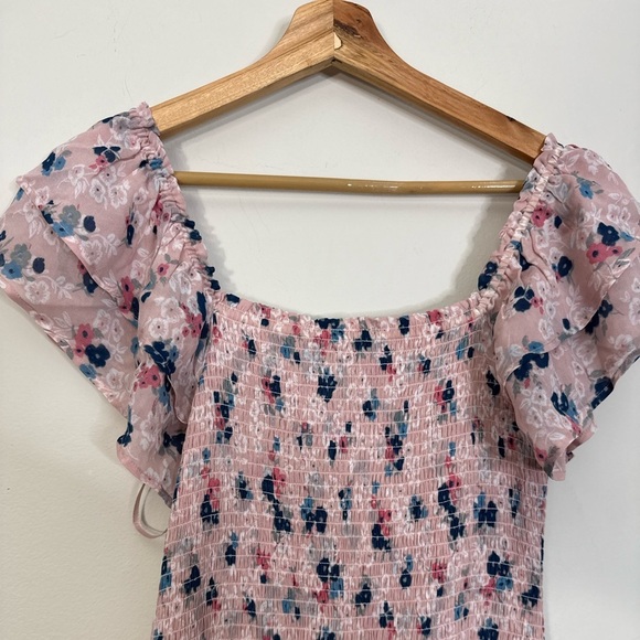 Hatch Maternity Smocked Floral Dress Size XS  In Spring Floral Bloom NWT - Picture 13 of 15